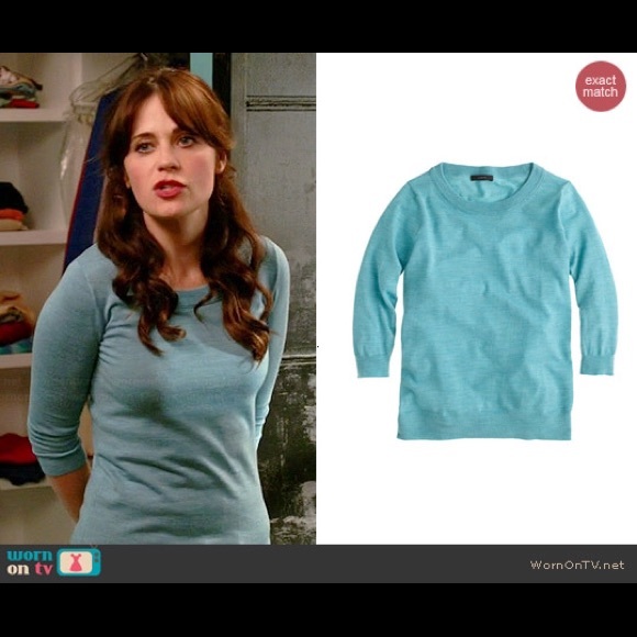 Jcrew Tippy Sweater in Aqua - Picture 2 of 3