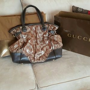AUTHENTIC! GUCCI CRYSTAL FULL MOON TOTE HANDBAG