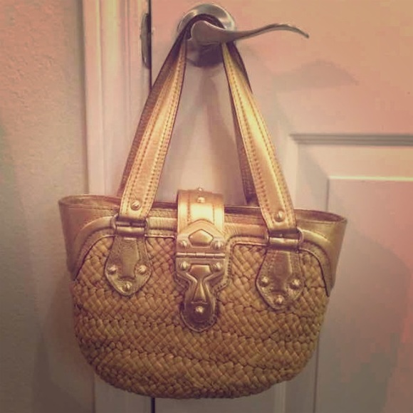 Michael kors straw purse