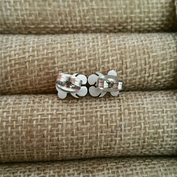 STEEL TEDDY BEAR STUD EARRINGS SET - Picture 2 of 4