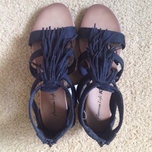 NWT Payless Shoe Source Fringe Sandals