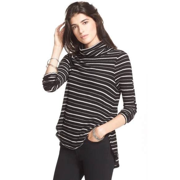 drippy striped thermal turtleneck > free people