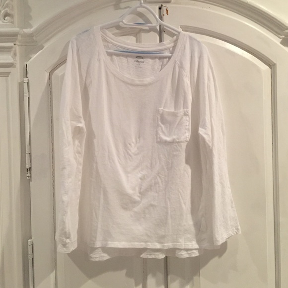 Old Navy RELAXED long sleeve white shirt