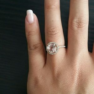 14 k morganite ring