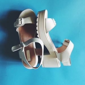Topshop Nation White Sandals