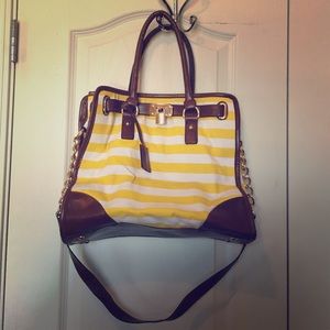 Yellow Striped Bag