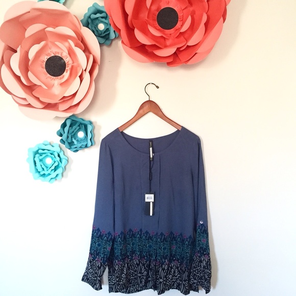 Tracy Reese Tops - Plenty by Tracy Reese Slate Blue "Kurta" Top.