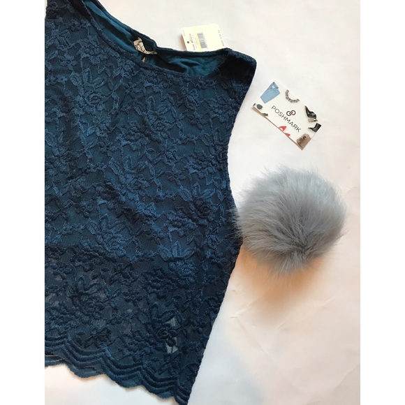 Free People Sapphire Lace Crop Top - Picture 3 of 7