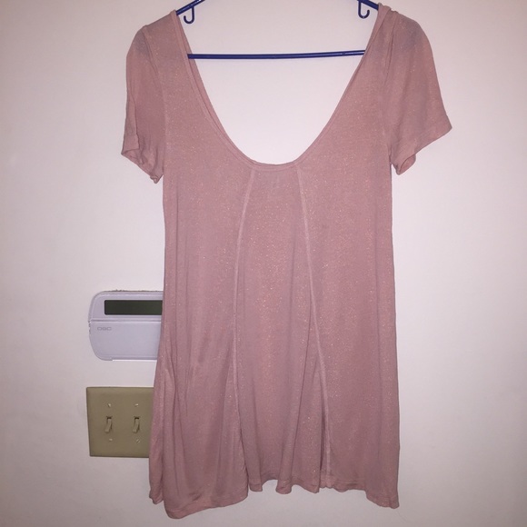 sparkly pink free people top
