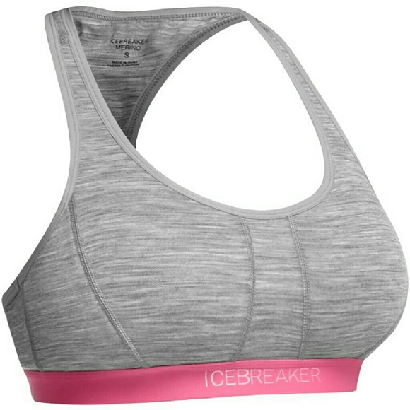 Icebreaker Sprite Sports Bra Large NIB Merino