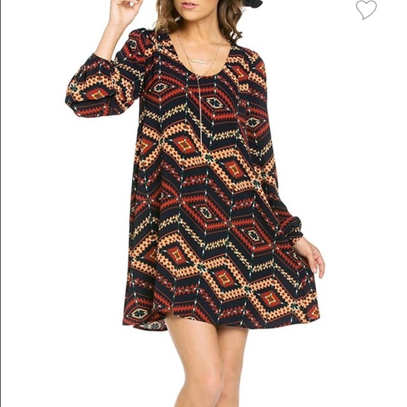 Sold 🚫🚫🚫 Mittoshop Aztec print swing dress!