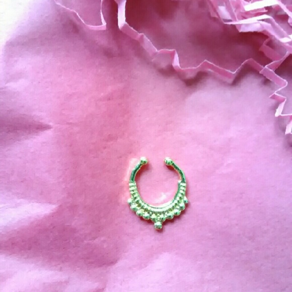 Gold septum clip