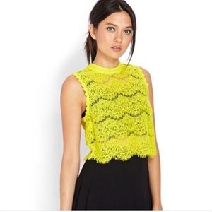 Forever 21 Lime Green Crop Top.