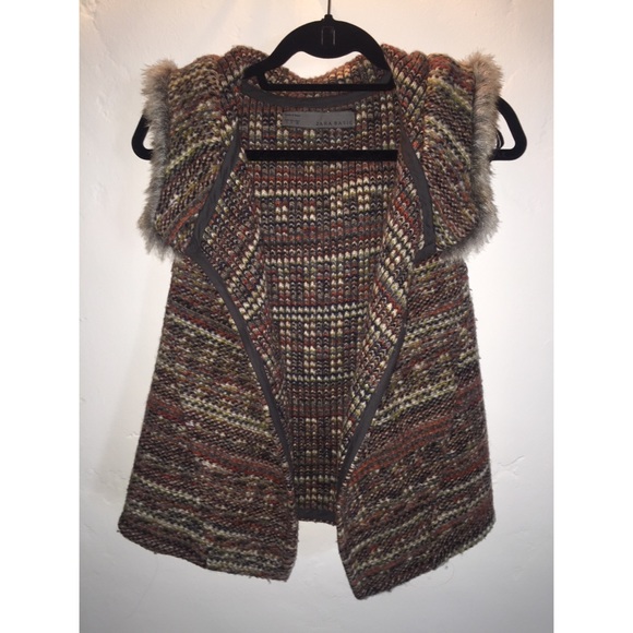 Zara knit hooded vest