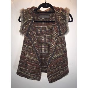 Zara knit hooded vest