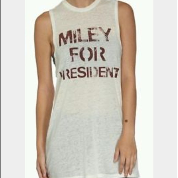 Miley for president tank