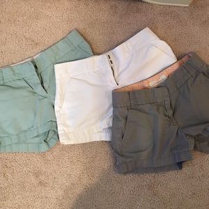 3 pairs of Jcrew shorts