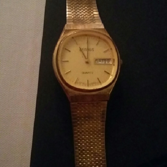 Benrus Unisex quartz gold tone watch