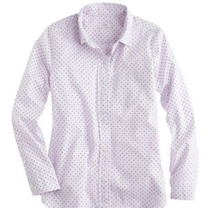 Jcrew Polka Dot Lavender Button Down