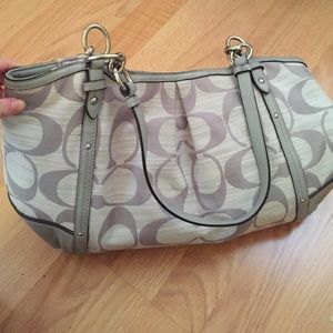 Grey coach bag