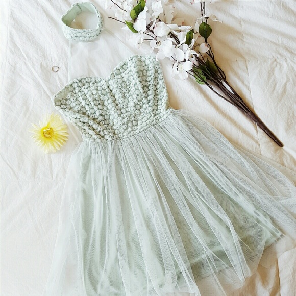 Mint Green Skater Party Dress