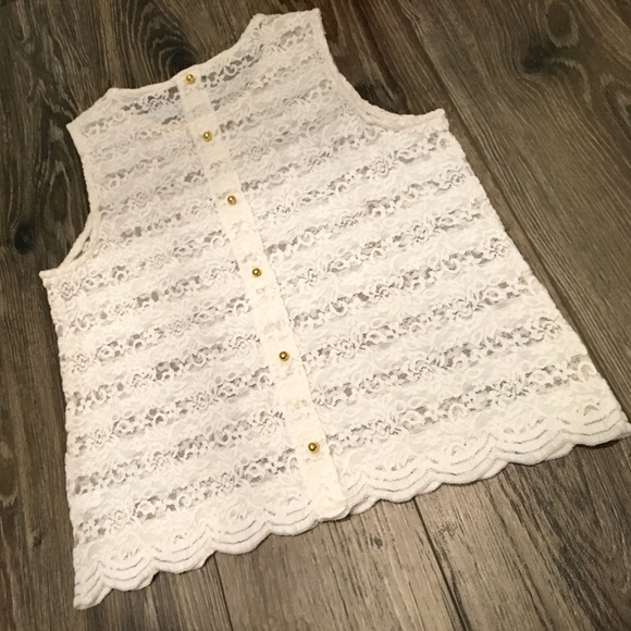 The Limited | lace sleeveless top - Picture 2 of 4