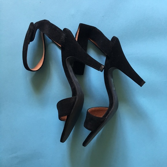 Jeffrey Campbell HOUGH-FP Black Suede Heels