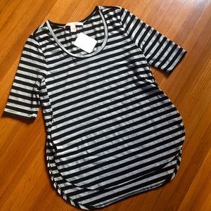 3/4 Sleeve Striped Shirt