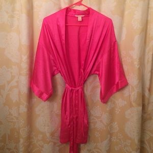 Victoria's Secret hot pink bath robe