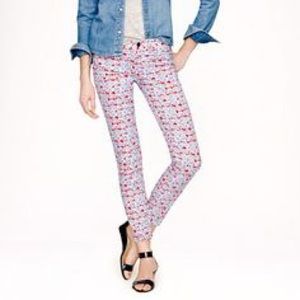 Jcrew Liberty Toothpick Ankle jeans