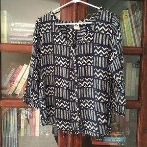 printed tonga tunic > lucky brand