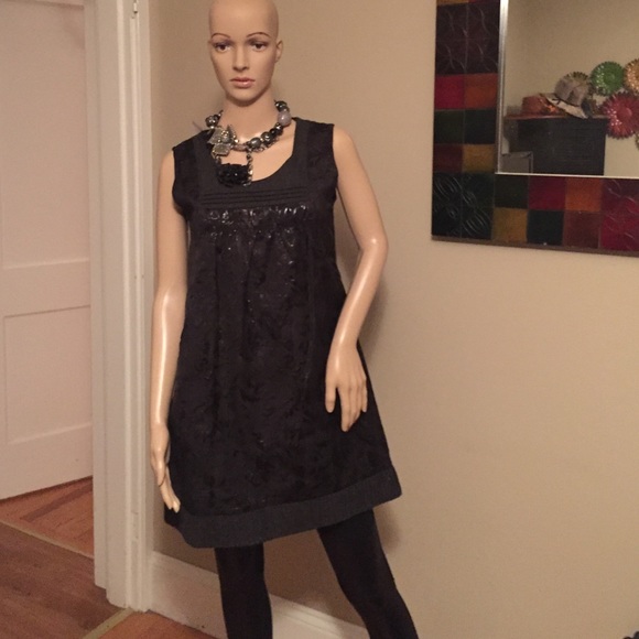 Pixie Dresses & Skirts - Black embossed dress