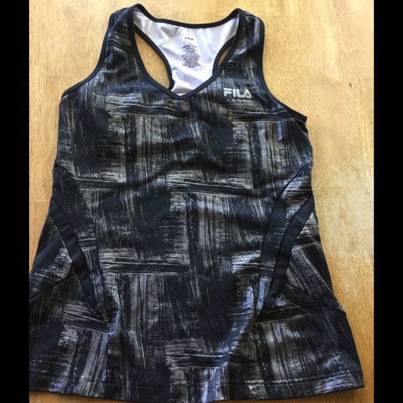 Fill black/gray workout top