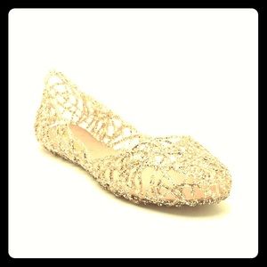 A'GACI Glitter jelly flats