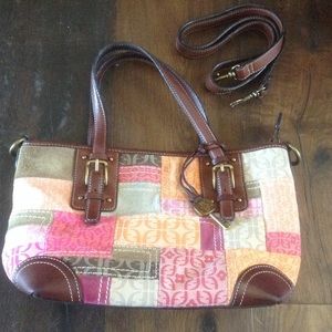 Fossil handbag multicolor