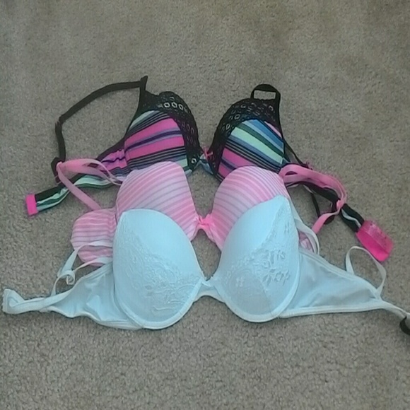 Lot of three 36B push up bras