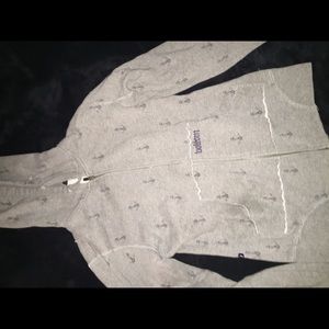 Gray volcom navy themed sweatshirt