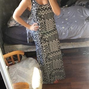 Aztec Print Maxi Dress