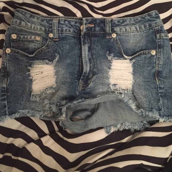 distressed shorts