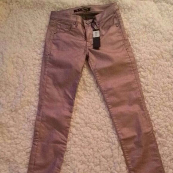 David Bitton Buffalo Rose Gold Metallic Jeans