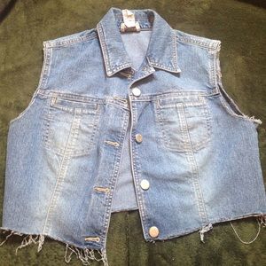 Denim jean vest