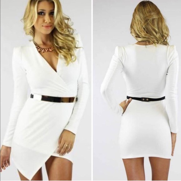 White Dress Sz Large - Picture 2 of 2