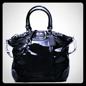 Coach Madison Patent Gloss Leather Lindsey Satchel
