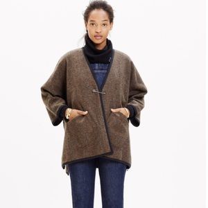 MADEWELL Side Zip Poncho Cape Jacket Coat
