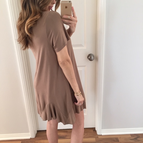 SOLD OUT • Mocha Ruffle Dress - Picture 4 of 4