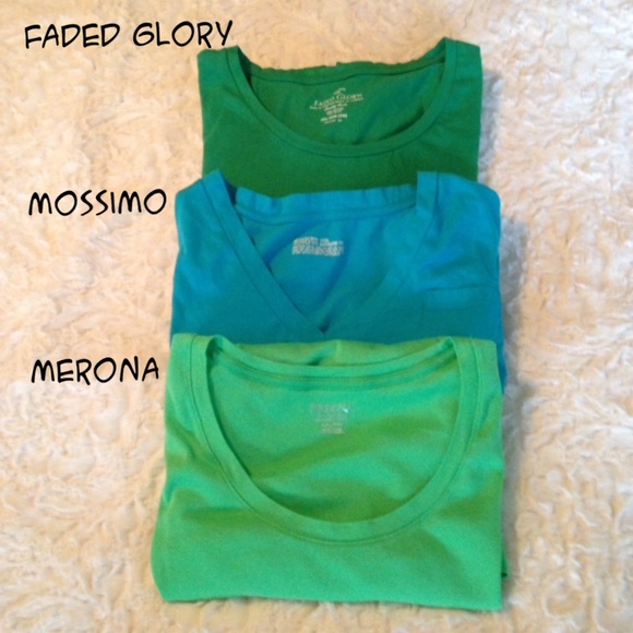 Merona Tops - Bundle: 3 Short Sleeve Fitted Tee Shirts