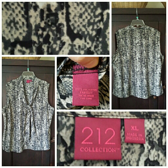 Sleeveless Snakeskin Print Top - Picture 1 of 1
