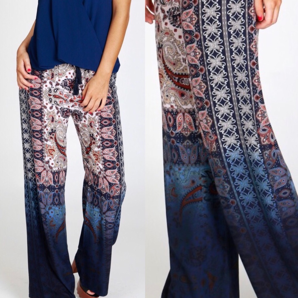 ❗️SALE❗️LAST✔️Paisley print pants - Picture 3 of 3