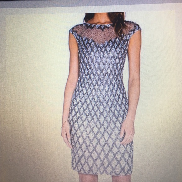 Silver cocktail dress