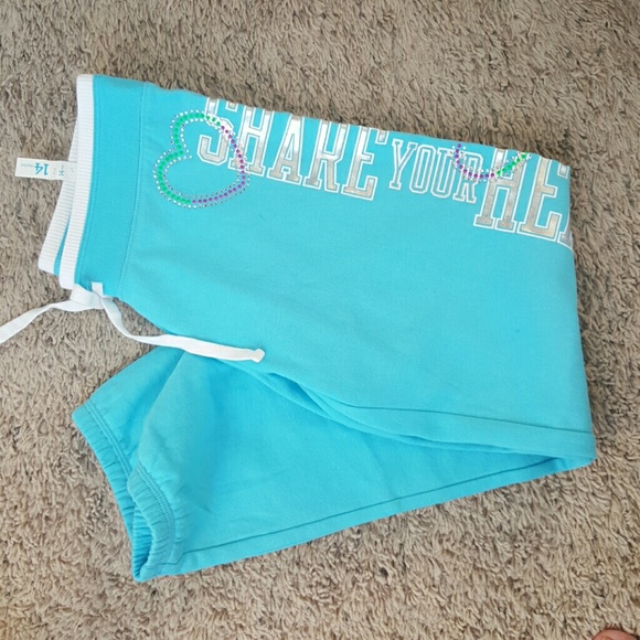 Blue sweat pants for girls